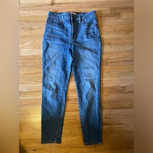 Madewell High Rise Curvy Skinny Crop Jean 30
